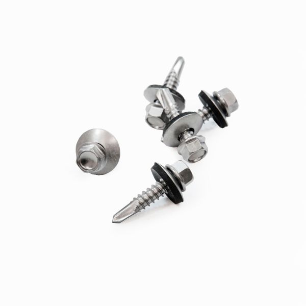 PARAFUSO AUTO BROCANTE DIN7504K INOX 410 COM EPDM